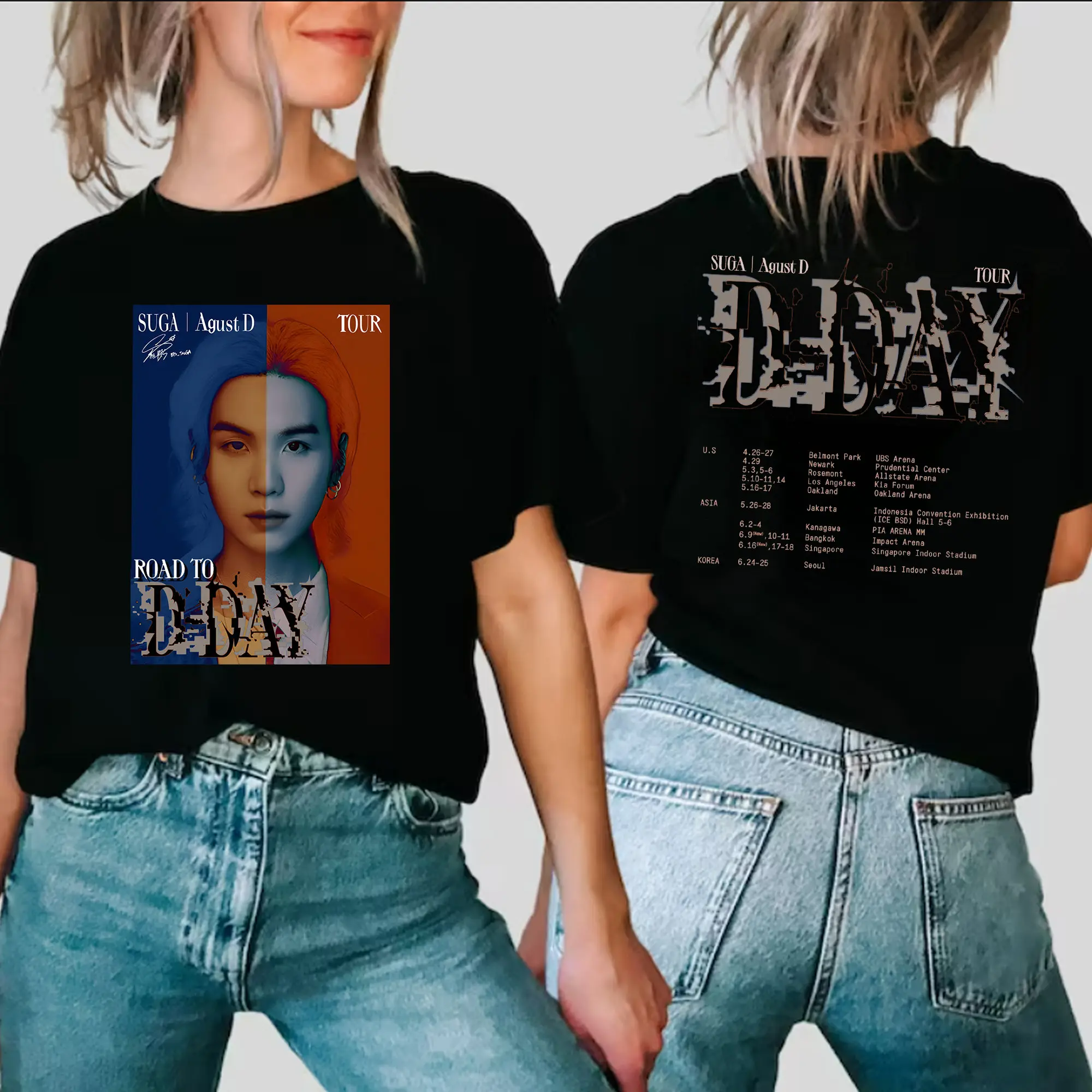 Agust D D Day Tour T-shirt Suga D Day Album Shirt Agust D World Tour Shirt Suga On Tour Shirt Agust D Tee Min Yoongi Shirt