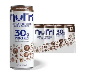Nurri 30g Protein Ultra Filtered Milk Shake, Chocolate, Lactose Free, Low Sugar, Cans, 12 ct./11 fl. oz.