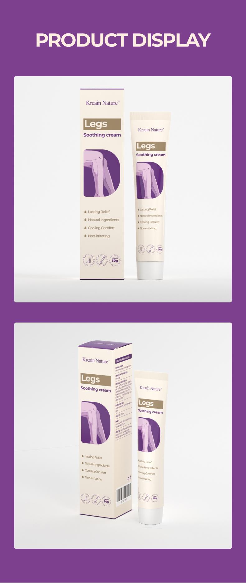 Buy 1 Free 1  Kreain Nature  Varicose Vein Treatment Cream Nature Ingredients Relieve Leg Pressure Centella Asiatica Root Extract dealsforyoudays