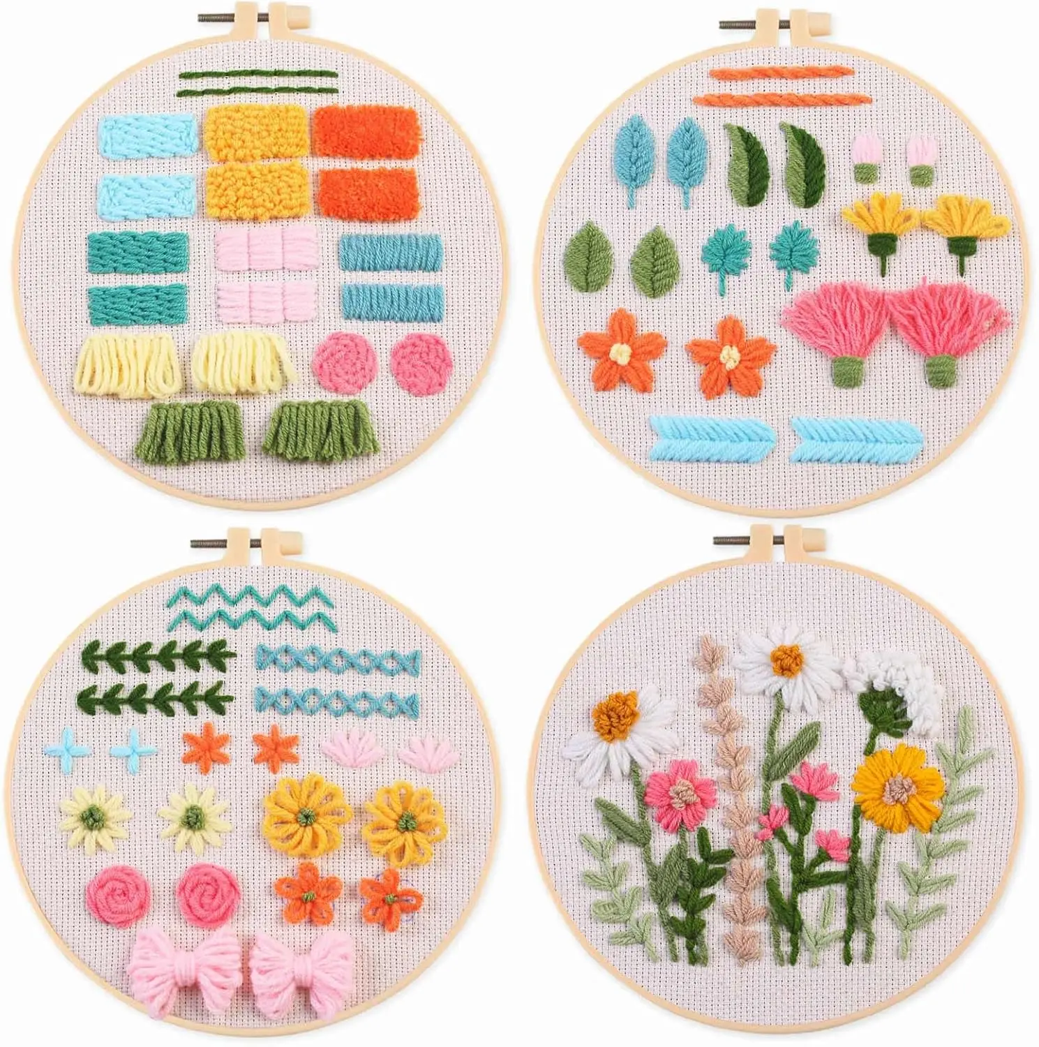 Punch nedle kit, Punch Needle Kits Adults Beginner, Learn Various Needlework Techniques for poking Embroidery