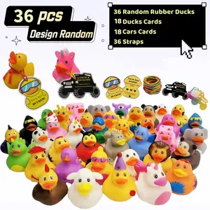Cruise Duck Kits 108 Pcs, Includes 36 Cruise Ducks with 36 Cruising Duck Tags, 36 Rubber Bands, Assortment Rubber Ducks for Cruise Ships