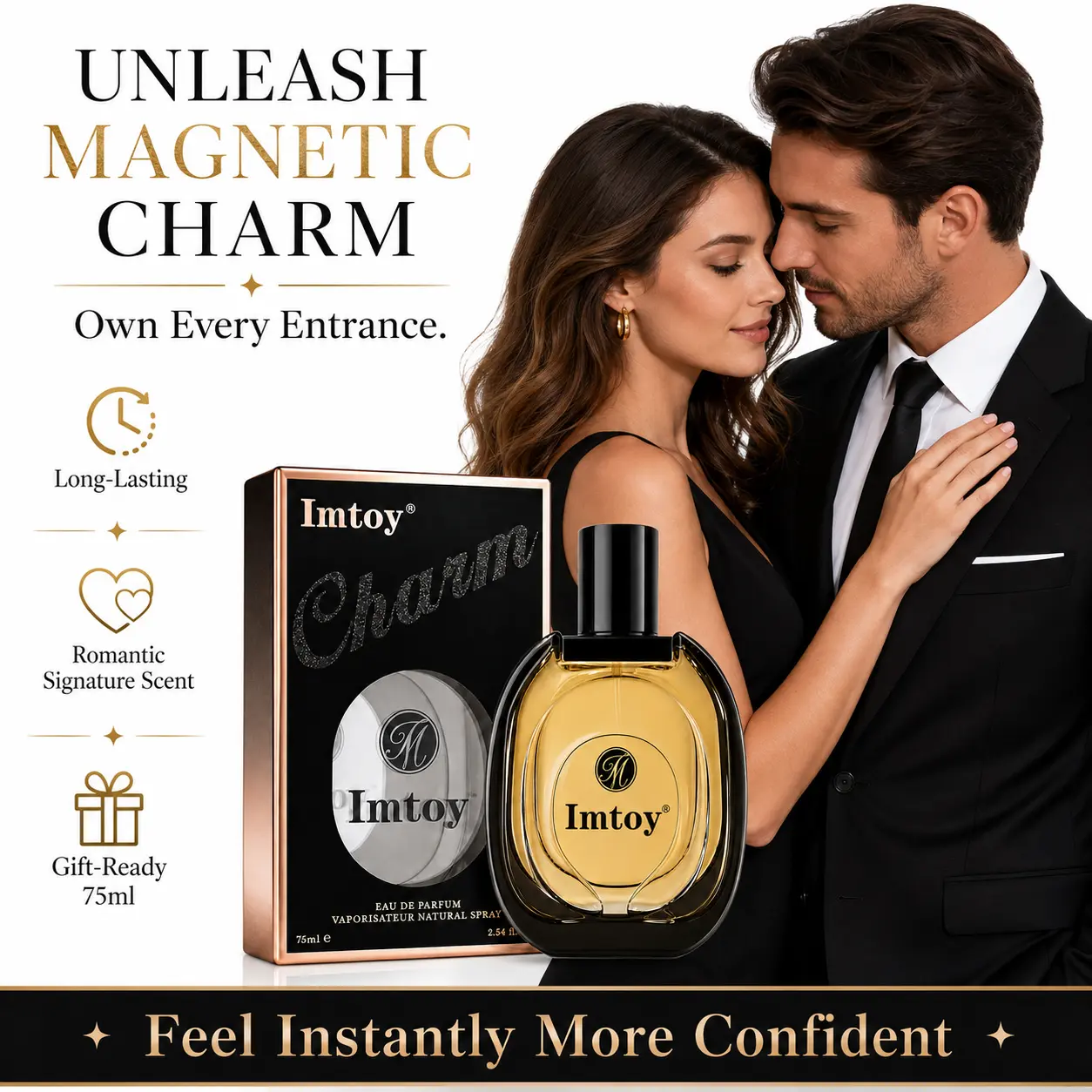 Pheromone Perfume for Women Long Lasting - Romantic  Vanilla Scent Eau de Parfum, Feminine Fragrance for Date Night & Everyday Wear, Great Christmas Gift for Her Solar White  Perfume jasmine sweet fruity long-lasting light fruity woody scent powdery