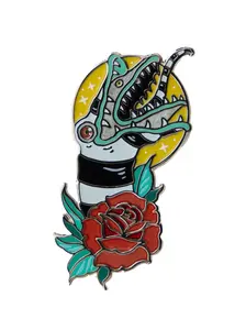 Starry Sandworm Pin LASERBRAIN