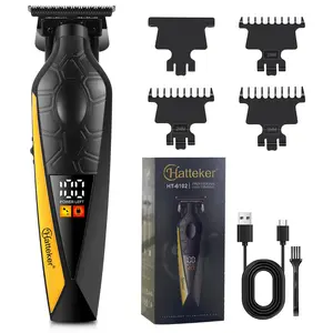 Portable Hair Clipper with Guide Combs, Electric Bald Head Trimmer, Professional Hair Cutting Tool for Men, Barber Clipper for Home Use