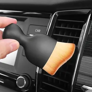 Super Soft Microfiber Car Detailing Brush, Multi-Purpose Dust Remover for Air Vents and Dashboard, Ergonomic Design for Deep Cleaning, Car Detailing Tools