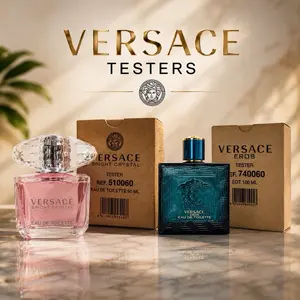 Versace Bright Crystal (Tester/Plain Box) 90ml + Versace Eros (Tester/Plain Box) 100ml | Tester fragrance bundle