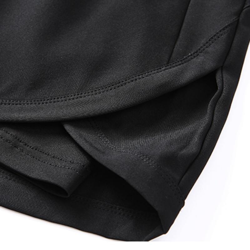 6-Pack Women's 2-in-1 Workout Shorts with Zipper Pockets High Waist Quick-Dry Material for Yoga Gym Training Summer Activities Athletic Womenswear