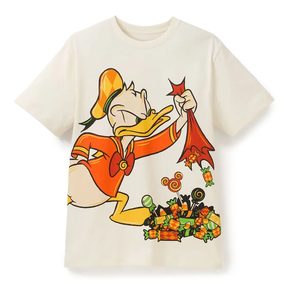 Disney Store Donald Duck Halloween Candy T-Shirt for Adults