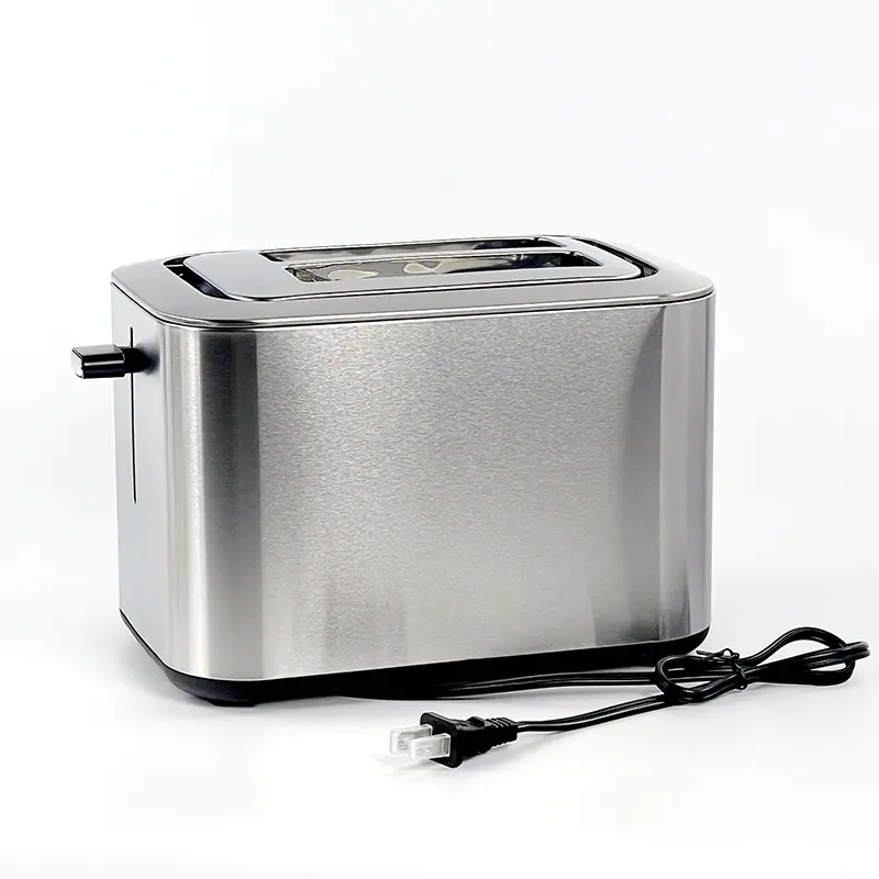 Stainless Steel 2-Slice Toaster - 2-Slice Capacity, 295x164x173mm Space-Saving Mini Compact Portable, Durable Rust & Heat Resistant, Easy-Remove Fully Automatic Kitchen Appliance for Singles with Adjustable Roasting Gears, Rust Resistant