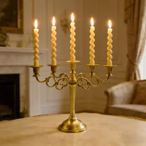 Simple Metal Candle Holder Set, Elegant Design for Home Decor & Party Use, Perfect Gift Idea for Any Occasion