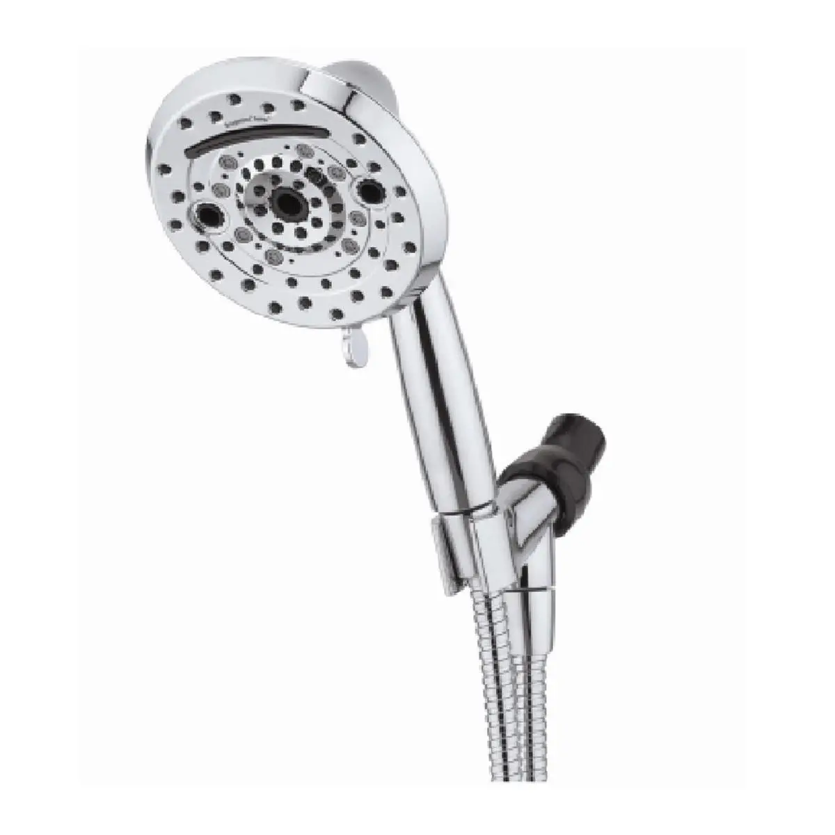 212 MAIN Chrome Finish High-Pressure Round Handheld Showerhead, 5 in., 1.8 GPM Low Flow Handheld Shower Attachment, 2.3 lbs, Threaded Installation, Waterfall & Multiple Sprays Settings, Bathroom Fixture, Low Flow Showerheads & Handheld Showers