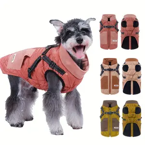 [Windproof Dog Jacket] Lightweight Windproof Dog Jacket - Warm and Leash-Compatible Coat for Outdoor Activities and Training in Cold Seasons