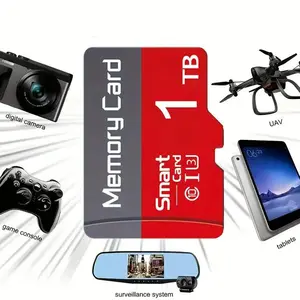 Micro SD Card - Micro SD card, micro TF memory card, with adapter. Suitable for compatible cameras, smartphones, tablets, laptops, game consoles - Secure digital storage.