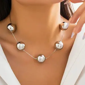 Lunar Reflection Sphere Necklace