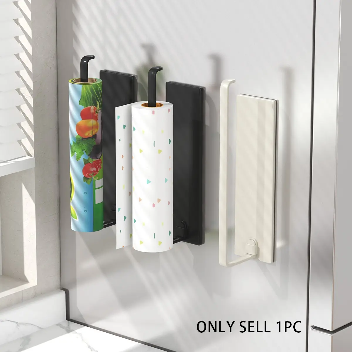 Kitchen Paper Towel Holder, Wall-Mounted Paper Towel Rack, Towel Roll Holder, Kitchen Storage Organizer, Kitchen Accessories, Wall Mounted Dispenser, Adhesive Paper Towel Holder, Tissue Holder