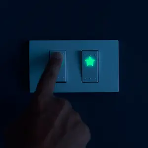 392/128/72/36pcs Glow-In-The-Dark Dot Wall Stickers, DIY Self-Adhesive Decorative Switch Decals, Home Room Wall Art, Decoration Sticker