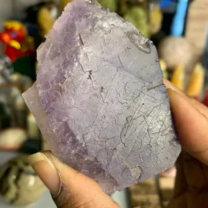 Natural Purple Fluorite Crystal Free Form - Healing Crystal for Meditation