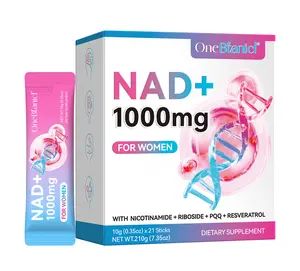 ONEBTANICL Edible NAD+ Dietary Vitamin Supplement, 30pcs Natural Premium Nicotinamide Riboside & Resveratrol, DNA Repair & Healthcare Support