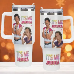 Its Me Jessica Tumbler, Hot Chick 2000s Movie Coffee Cup, Water Bottle,Nostalgic Y2K Pop Culture, The Hot Chick Meme Tumbler, Y2K Movie Meme Gift, Sarcastic Gag Gift For Friends
