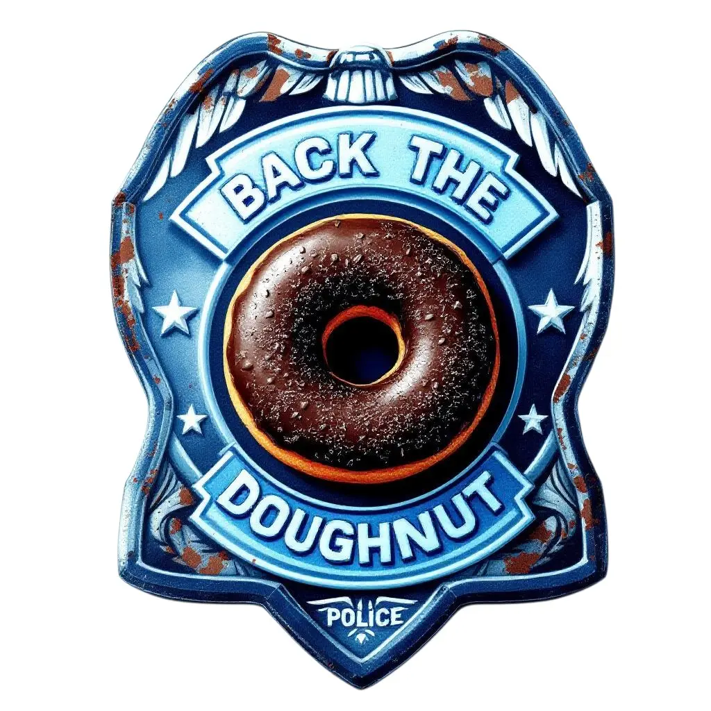 Thin Blue Line Police Decal REFLECTIVE Back the Doughnut Graphic TikTok Police Sticker Law Enforcement