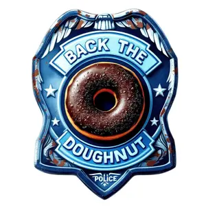 Thin Blue Line Police Decal REFLECTIVE Back the Doughnut Graphic TikTok Police Sticker Law Enforcement