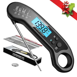Meat Thermometer Digital,  Read Meat Thermometer for Grill and Cooking, with Bottle Opener, Backlight & Calibration  Thermometer, Kitchen Gadgets for BBQ, Turkey, Candy, Liquids