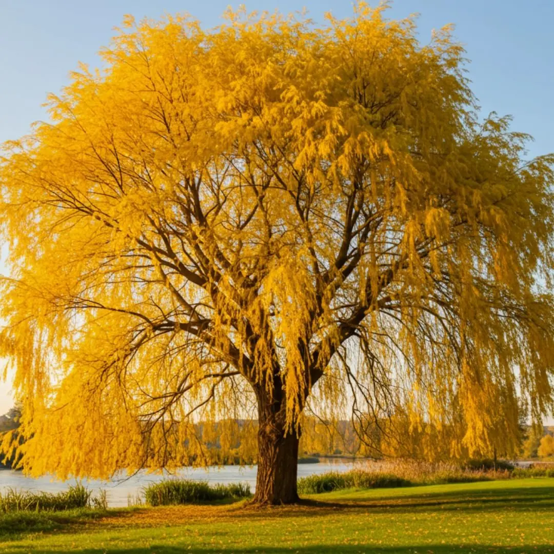 5 Gold Weeping Willow Tree Cuttings to Grow - Excellent for Bonsai or Garden