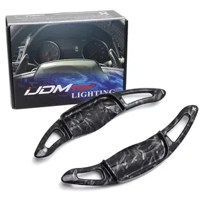 iJDMTOY Forged Caron Fiber Pattern/Style Large Paddle Extensions For Toyota 2018-up Camry, 2019-up Corolla, Avalon