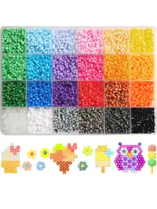 24 Colors 12000 Pieces 2.6mm Beaded Set, Diy Beads, DIY Jewelry Making, Pixel Art Puzzle, Handmade Gift, Craft Kit for Creative Projects