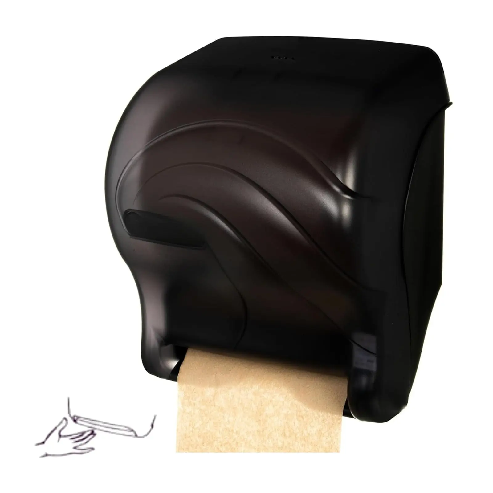 ABS Black Pearl Ocean Essence Tear-N-Dry Paper Towel Dispenser - Compact, Durable, Smooth, Easy Installation, Cordless Operation, for High Traffic Commercial Users, Restrooms/Kitchens, 14.44"x11.75"x9.13" Single Unit Storage Solution, 14.44" X 11.75" X 9.
