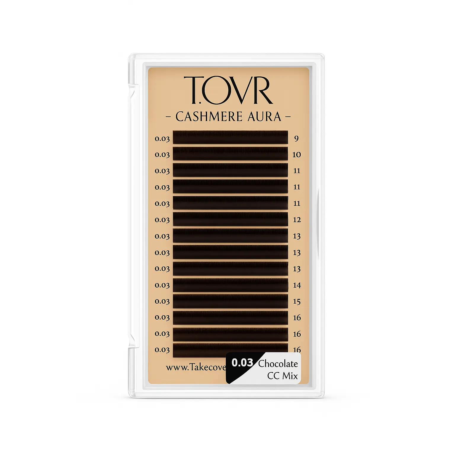 Take Over Dark Chocolate Brown Lash Extensions (16 Rows)