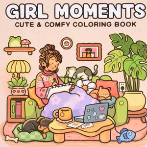 Cute Coloring Book for Kids, Fun and Easy Coloring Pages, Home Use, Relaxing and Stress Relief, Boosts Creativity, Parent-Child Interaction, Coloring Gift Book