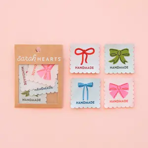 Bows Multipack Large Woven Sewing Labels