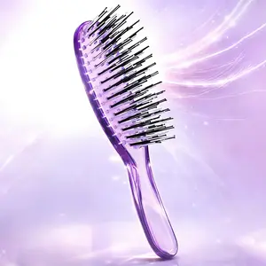 Detangling Hair Brush for Wet & Dry Hair, Flexible Layered Bristles for Easy Combing, Anti-Tangle Massage Brush for All Hair Types, Smooth & Pain-Free Styling Tool