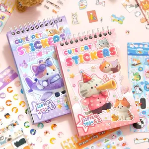 Pet Collection Sticker Book, Sticker Album, 32 Sheets/book! 700+ Cute Pet Elements, Handmade Scrapbook Diary Notebook Water Cup DIY Decoration