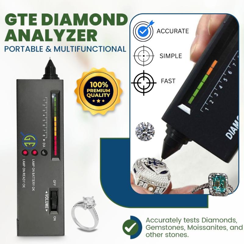 Gold Silver Platinum Jewelry Appraisal Kit with Acid Tests GTE Diamond Tester Electronic Scale Earth Magnet for Precise Testing
