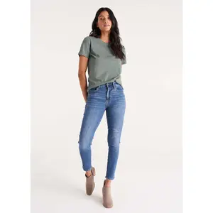 The Crew Neck Tee in Thyme Green for Women