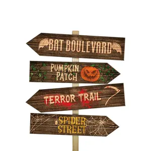Halloween Wood Arrow Signs - 6 Design Options