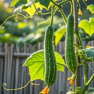 50 Pcs Loofah Seeds – Organic Luffa Gourd for Home Gardening, Edible Young Fruit & Natural Sponge, Easy to Grow