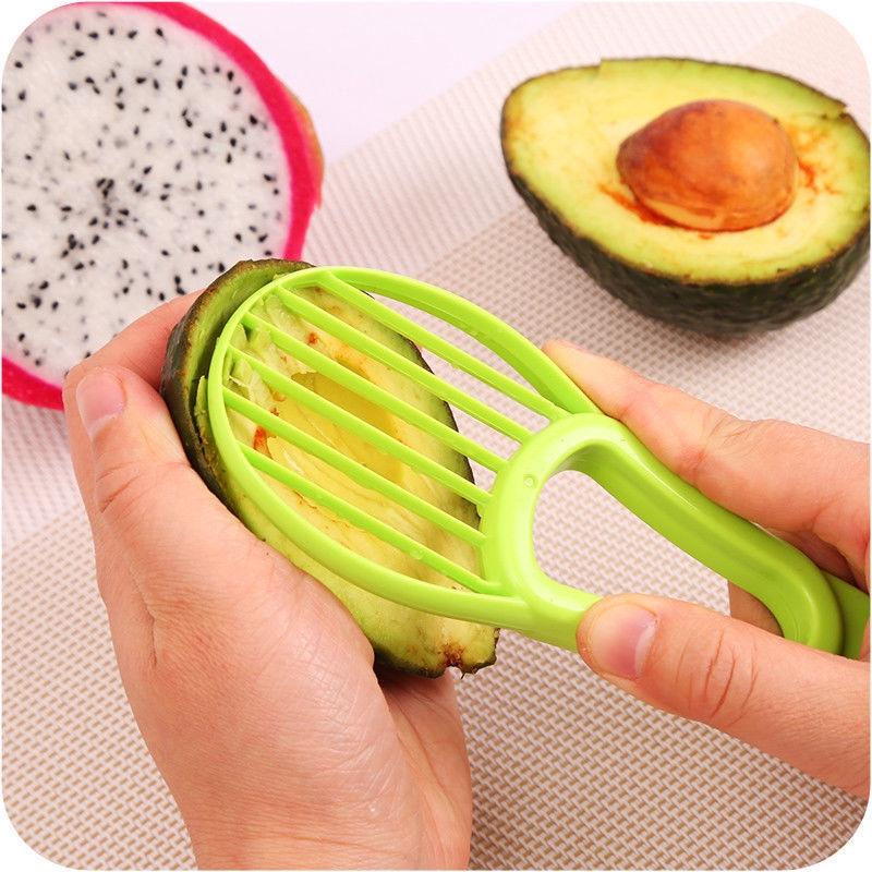 Multi-function 3-in-1 Avocado Slicer / Shea Corer Butter Fruit Peeler /Cutter Pulp Separator / Plastic Knife Kitchen Vegetable Tools