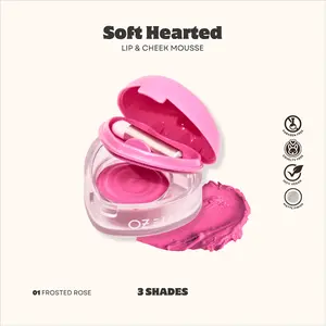 [OZLAB] Vegan Lip & Cheek Mousse Airy Velvet Buildable Gradient/Monochrome Travel 0.12 FL.OZ/3.5g