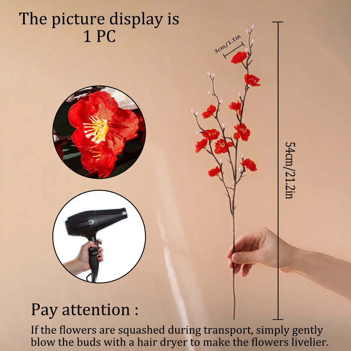 Red mini plum blossom