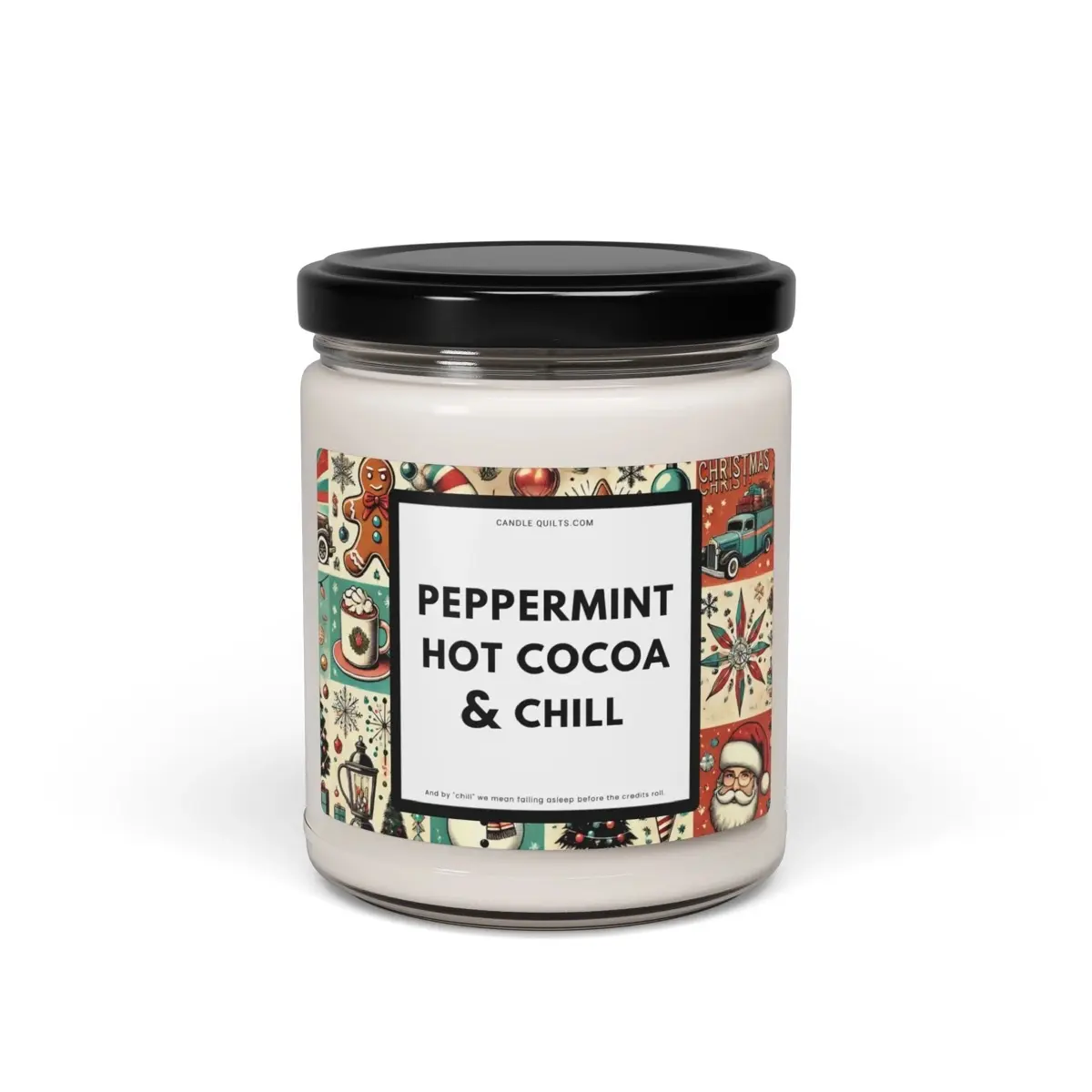 Peppermint Hot Cocoa & Chill, by Candle Quilts