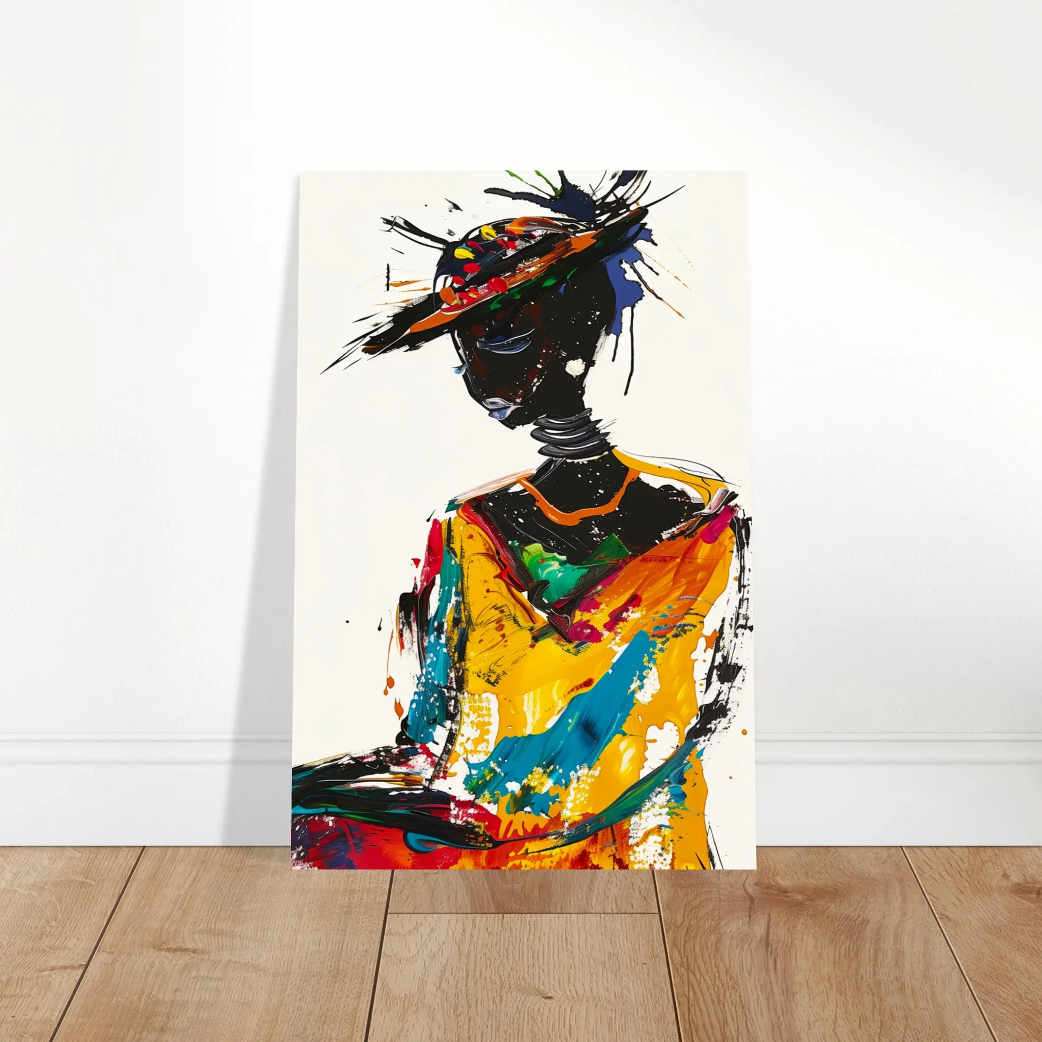 The Last Seat at Sunday Service | Black Woman Abstract Art by the Andersons