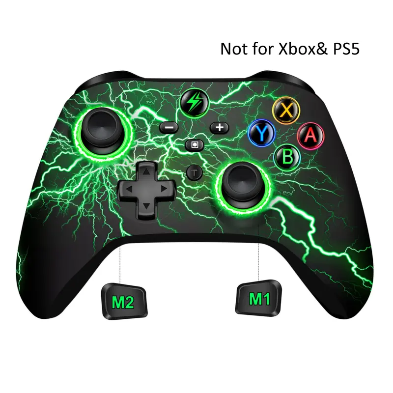 ESYWEN Wireless Switch Pro Controller,Switch Controllers Compatible With Switch/Lite/OLED/PC/IOS/Android, Not for Xbox& PS5 Console, Switch Pro Controller With 9 Adjustable Light Colors,Programmable,TURBO