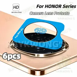 KAYKWONG'S 6 PCS Quick Installation Camera Protection For Huawei Honor 100/200 Series/ Magic 7/8 Series, Multi-Function Lens Cover, Easy Photography Accessories
