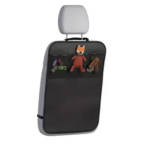 Car Seat Storage Bag with Mesh Pocket, Dual-Function Kick Protector, Durable and Dirt Resistant, Essential for Clean Car Interior, Car Seat Organizer