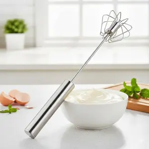 Professional Electric Hand Mixer - High Speed Gear Boost for Whipping Cream, Egg & Milk | Non-Slip Grip, Stainless Steel Attachments | Powerful Motor for Baking, Desserts | Efficient Home & Commercial Kitchen Mixer