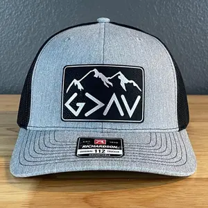 God Is Greater Than The Highs And Lows Christian SnapBack Leather Patch Hat