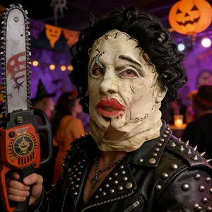 Trick Or Treat Studios texas 1974 chainsaw massacre Leatherface Mask Movie Cosplay Halloween Costume Props for Adult